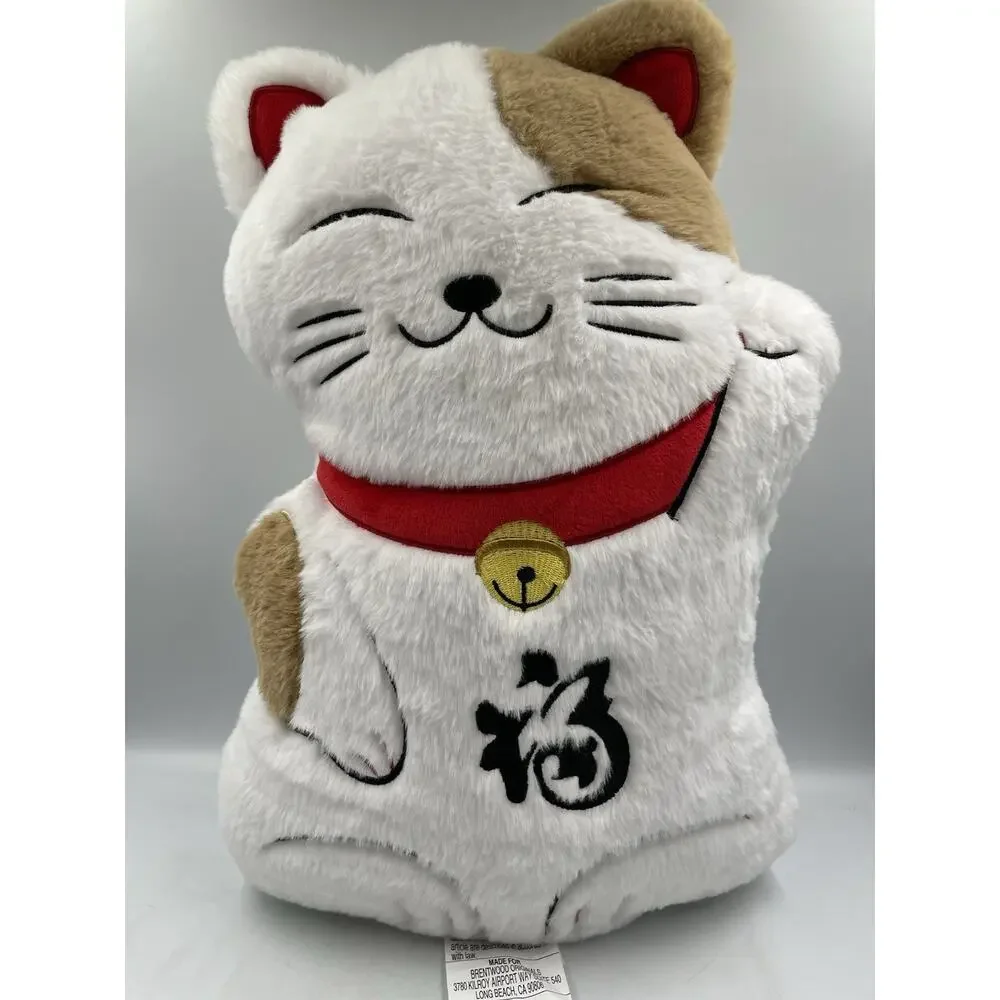 Brentwood Originals 18” Lunar New Year Lucky Cat Waving Plush Stuffed Animal